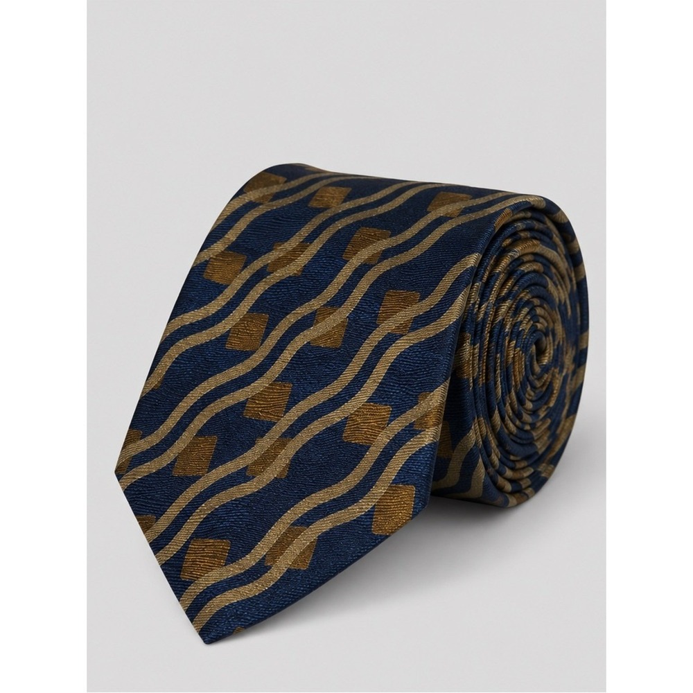 Vintage Guess Italian Silk Men Neck Tie Luxe Old Money Artsy Quiet Luxury Preppy